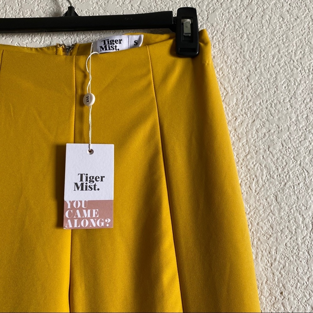 NEW Tiger Mist Kinsley Mustard Pants High Rise - Picture 4 of 9